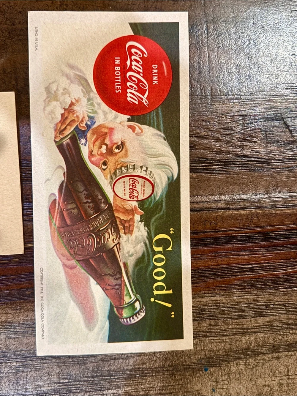 Rare 1953 and 1957 original shelf advertisement. Over 70 years old!!!!!
